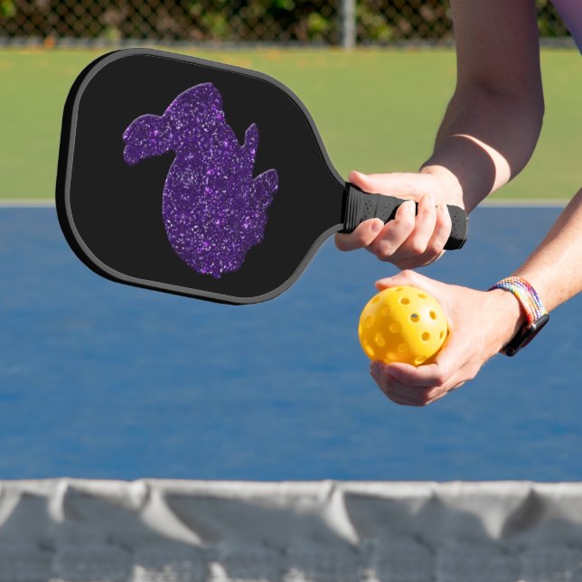Purple Bunny Rabbit Pickleball Paddle (Insitu)