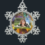 purple burgundy orange colourful tropical butterfl snowflake pewter christmas ornament<br><div class="desc">purple burgundy orange colourful tropical butterfly home decorations. Romantic butterfly room accessories.</div>