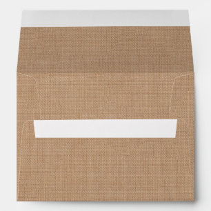 Purple Burlap Thanksgiving Dinner Envelope