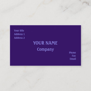 Purple Business Card