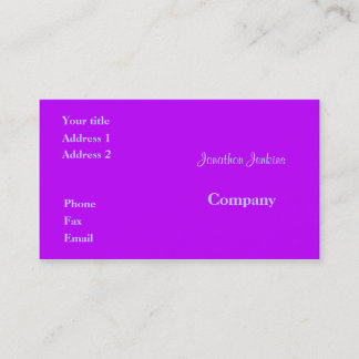Purple Business Card