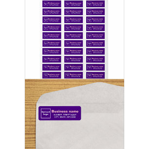 Purple Business Return Address Labels