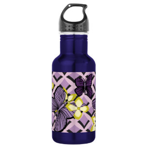 Purple Butterflies 532 Ml Water Bottle