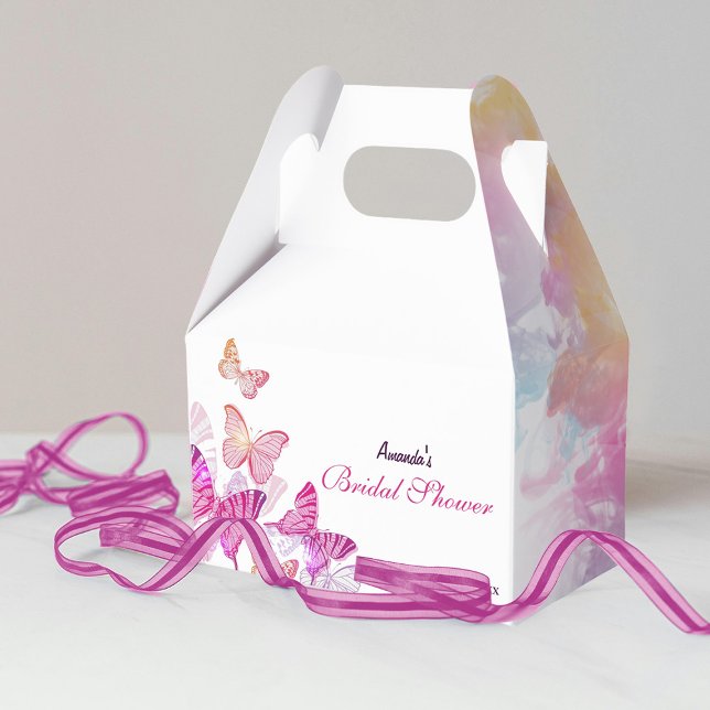 Purple Butterflies Bridal Shower Favour Boxes (Creator Uploaded)