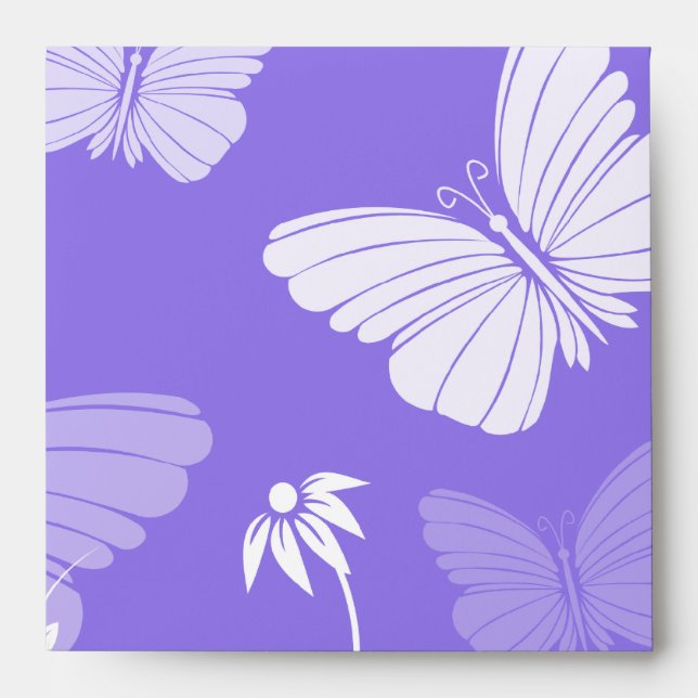 Purple butterflies Envelope (Front)