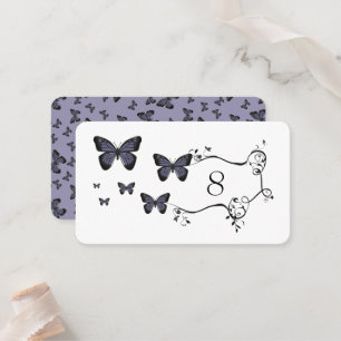 Purple Butterflies Place Card