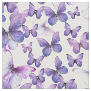 Purple Butterflies Quilting or craft Fabric