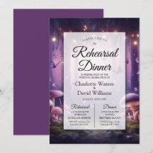  Purple Butterflies Starlit Skies Rehearsal Dinner