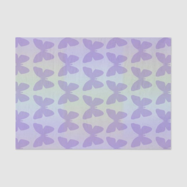 Purple Butterflies Tissue Paper (Front)