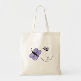 Purple Butterflies Tote Bag