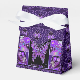 Purple Butterfly 31 Favour Box