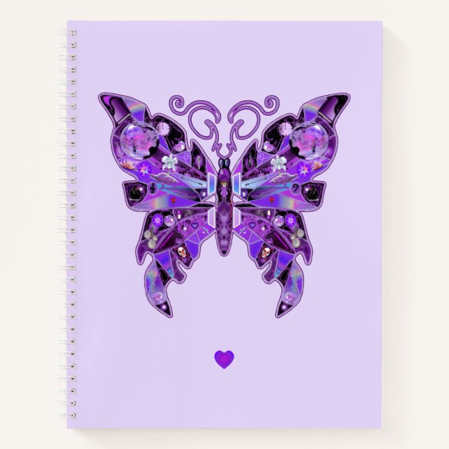 Purple Butterfly 31 Notebook (Front)