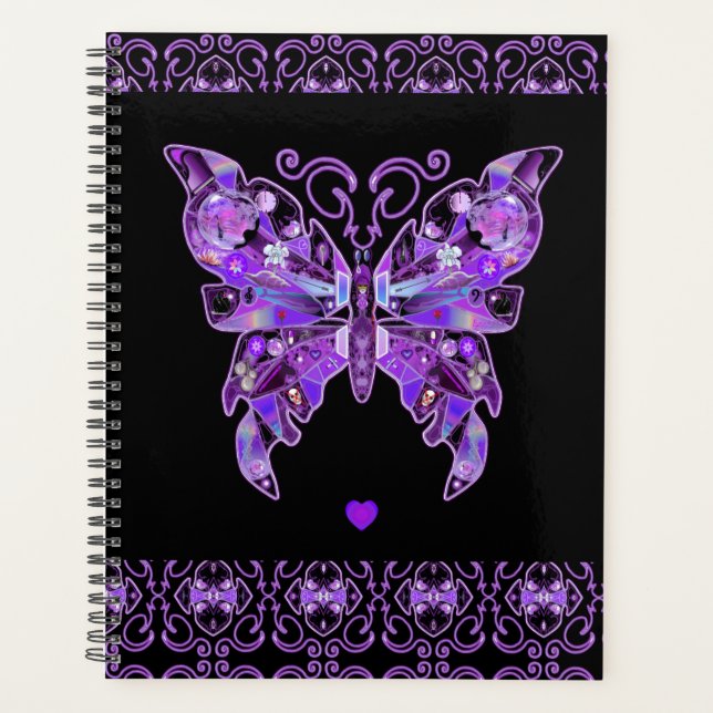 Purple Butterfly 31 Planner (Front)