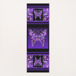 Purple Butterfly 31 Yoga Mat