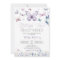 Purple Butterfly Baby Girl Baby Shower Invitation