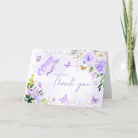 Purple Butterfly Baby Shower