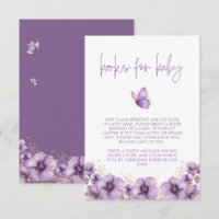 Purple Butterfly Books for Baby, Baby Shower