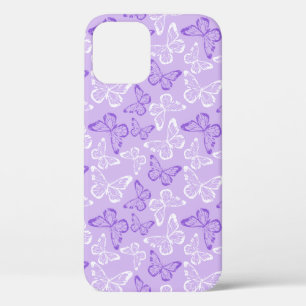 Purple Butterfly iPhone 12 Case