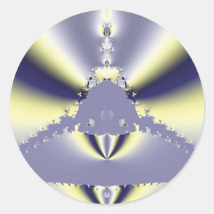 Purple Butterfly Classic Round Sticker