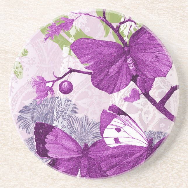 Purple Butterfly Coaster (Front)
