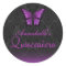 Purple Butterfly & Damask Quinceañera Sticker