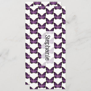 Purple Butterfly Design Bookmark