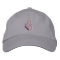 Purple butterfly embroidered women's hat
