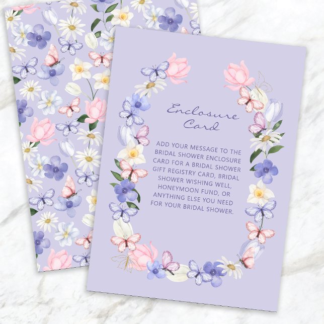 Purple Butterfly Enclosure Card (Purple Butterfly Enclosure Card
)