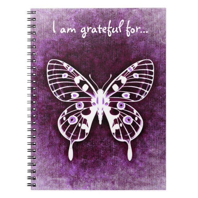 Purple Butterfly Gratitude Journal (Front)
