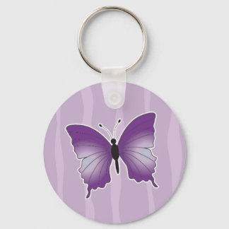 Purple Butterfly key chain