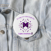 Purple Butterfly Lupus Awareness Purple Ribbon May