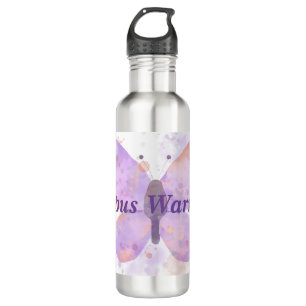 Purple Butterfly Lupus Warrior 710 Ml Water Bottle