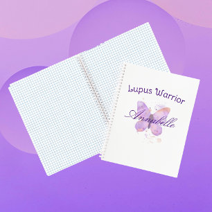 Purple Butterfly Lupus Warrior   Notebook