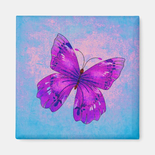 PURPLE BUTTERFLY ~ MAGNET (Front)