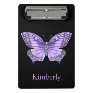 Purple Butterfly  Mini Clipboard