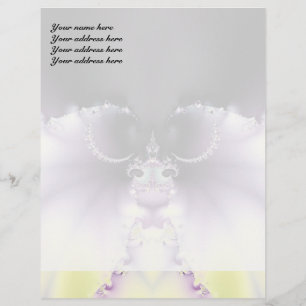 Purple Butterfly Personalised Letterhead