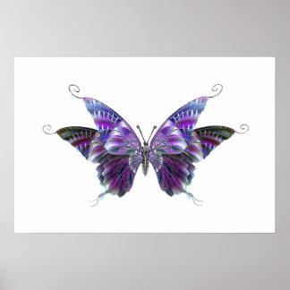 Purple Butterfly poster