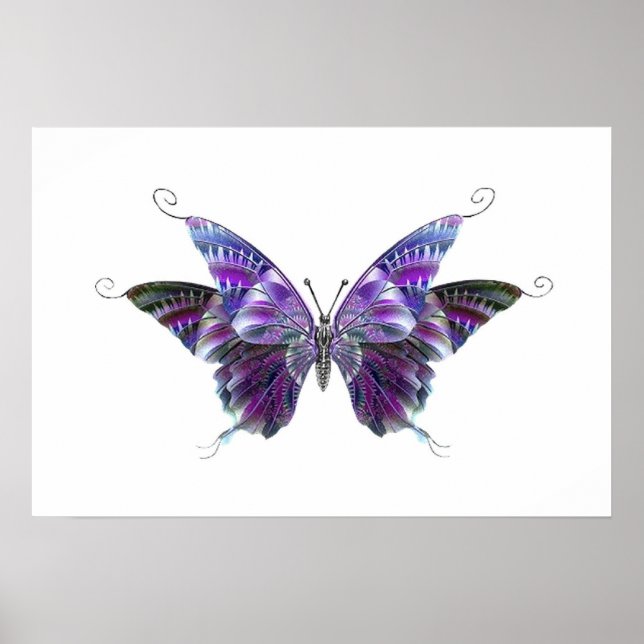 Purple Butterfly poster (Front)