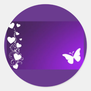 Purple Butterfly Sticker