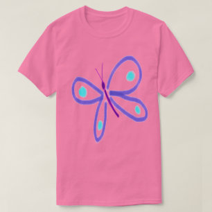 Purple Butterfly Wearable Art T-Shirt