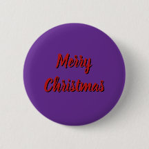Purple Button - Merry Christmas