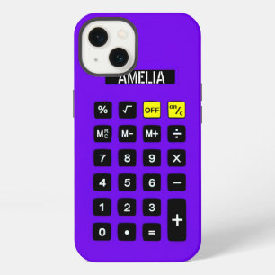 Purple Calculator with Keypad iPhone 13 Case