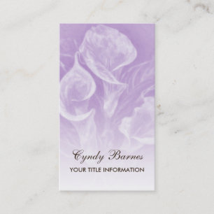 Purple Calla Lillies Business Card