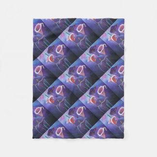 Purple Callas Lilac And Purple Art Fleece Blanket