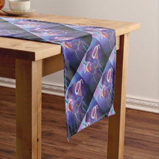 Purple Callas Lilac And Purple Art Short Table Runner