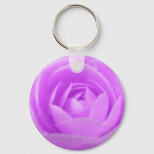 Purple Camellia Keychain