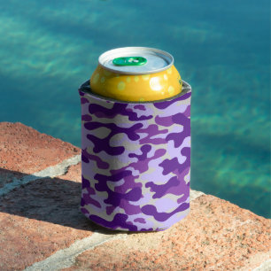 Purple Camo Can Cooler