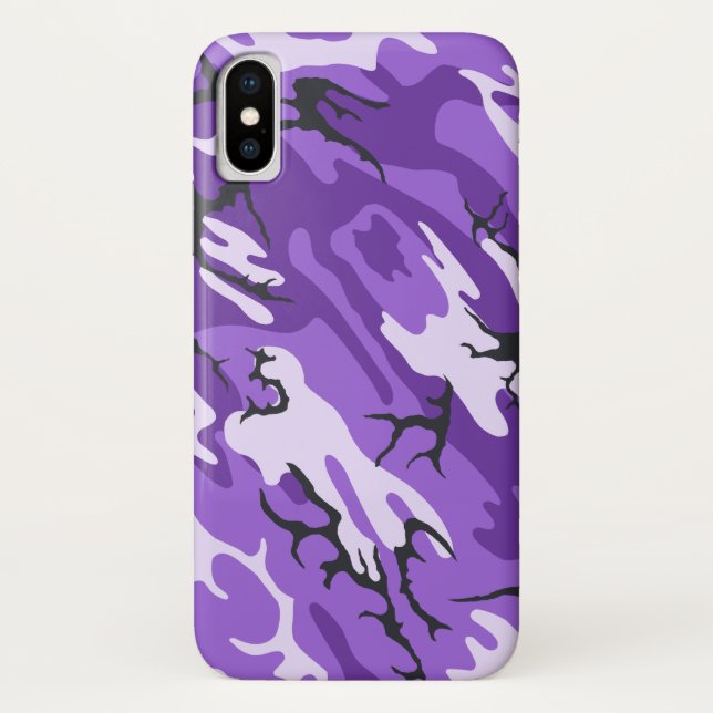 Purple Camo Case-Mate iPhone Case (Back)