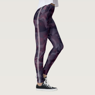 Purple camo leggings