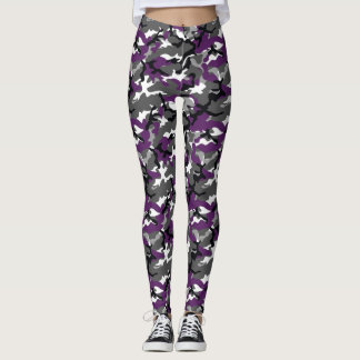 Purple Camo Leggings